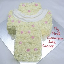 Religious Cakes - First Holy Communion Cross Cake (D,V)